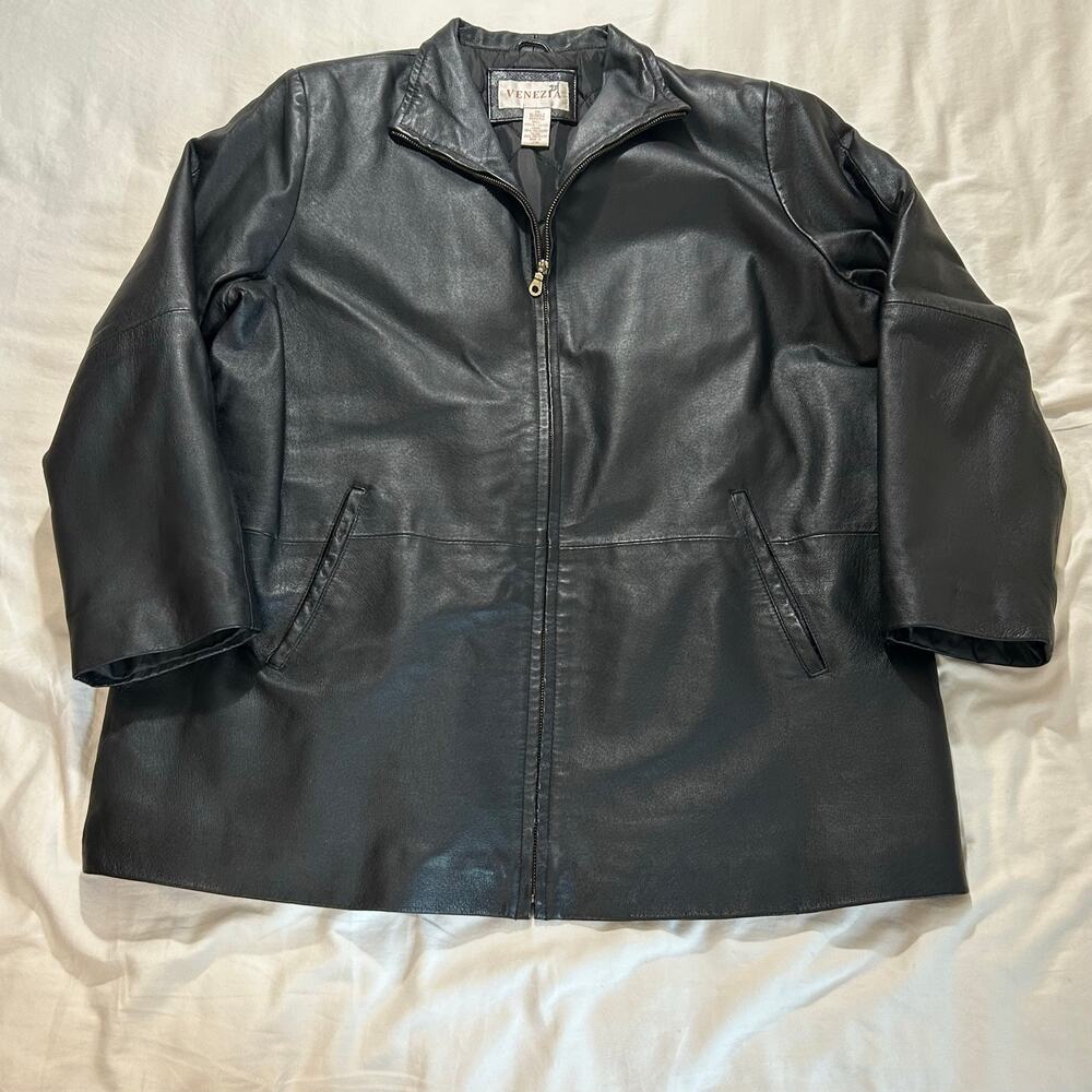 Venezia genuine leather jacket size 16w